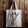 Giraffe Illustration Illustration of a giraffe, a common safari animal found in Africa.