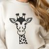 A high-resolution vector illustration of a giraffe in profile, suitable for commercial or personal use.