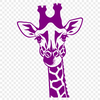 Giraffe Silhouette in African Landscape A stylized illustration of a giraffe in a savannah environment.