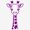 Spotted Neck Stretcher A tall, even-toed ungulate with a long neck and spotted coat, suitable for cutting out or laser engraving.
