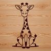 Wildlife Animal Silhouette SVG File An illustrated representation of the African wildlife animal, known for its impressive stature.