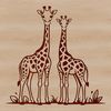 Tall Savannah Dwellers Image A tall, even-toed ungulate with a distinctive coat pattern, commonly found on the savannas of Africa.