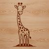 Wildlife Giraffe Illustration An illustration of a giraffe in a wildlife context.
