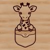 Safari Animal SVG Graphic A high-quality digital illustration of a giraffe, suitable for use in various design applications.