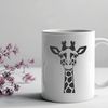 African Savannah Wildlife Icon A tall, spotted mammal with a long neck and legs, typical of the African savannah.