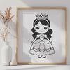 Royalty Inspired Vector Art Female character illustration in vector format, suitable for various digital design applications.