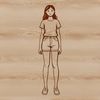 Young Girl Silhouette Female silhouette illustration created as a scalable vector graphic.