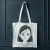 A young girl illustration created in SVG format.