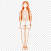Sweet Girl SVG Illustration A young girl illustration created as a vector graphic, suitable for various applications.