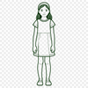 SVG Girl Graphic A digital image of a girl created using SVG technology for editable graphics.