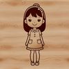 Girl Silhouette Vector Graphics Female silhouette in vector format for graphic design projects.