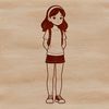 Young female silhouette created as a vector design, suitable for various digital applications.