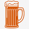 Glass Beverage Icon An SVG graphic representation of a beverage in a glass.