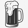 Beer Illustration for Digital Designs Illustration of a beer in a glass, suitable for digital designs.