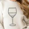 Elegant Wine Glass Icon in Vector Wine glass icon in vector format.