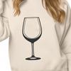 Beautiful Vector Wine Image for Download A glass containing a red wine, illustrated in a digital vector format.