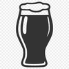 Beer in a Glass SVG Icon A glass filled with beer, ideal for vector design projects.