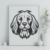 Stunning Dog Vector Craft File - Free DXF