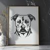 Artistic Pitbull SVG - For Pet Project