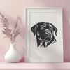 Stunning Rottweiler Printable Artwork In SVG For Free Download