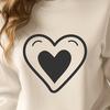 Love Heart In DXF Format - Free Digital Download, Commercial Use