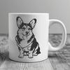 Artistic Corgi - Sublimation DXF