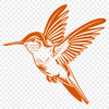 Unique Hummingbird In DXF - Free Download