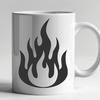 Beautiful Fire In SVG, PNG, PDF And DXF File Formats - Free