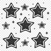 Free Unique Star Template SVG - Commercial Use