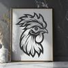 Unique Chicken Digital Art SVG - Free Download