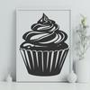 Beautiful Cupcake - Laser Engraver PNG