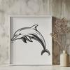 Stunning Dolphin In SVG, PNG, PDF And DXF File Formats - Free