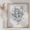 Artistic Fairy Vector Image - Free PDF