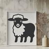 Stunning Sheep Vector Art - Free DXF