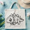 Beautiful Baby Dinosaur - Sublimation PNG