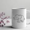 Standing Elephant PNG