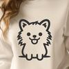 Cute Pomeranian Vector Illustration - Free DXF