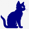 Beautiful Sitting Cat Decal