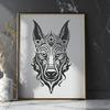 Beautiful Doberman Pinscher In DXF Format - Free Download