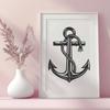 Beautiful Anchor Vector Art