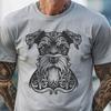 Ornate Miniature Schnauzer - Vinyl SVG