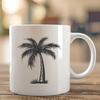 Palm Tree Printable Artwork In SVG, PNG, PDF And DXF Formats