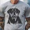 Artistic Rottweiler Digital Artwork - Free PNG Download