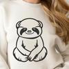 Artistic Sloth Decal