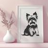 Free Sitting Yorkshire Terrier - SVG