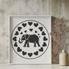 Artistic Elephant DXF