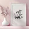 Stunning Fairy Template - Free SVG Download