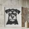 Unique Miniature Schnauzer - For Craft Project