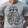 Ornate Sloth In PNG & SVG