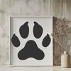 Stunning Paw Print - Laser Cutter DXF Free Download